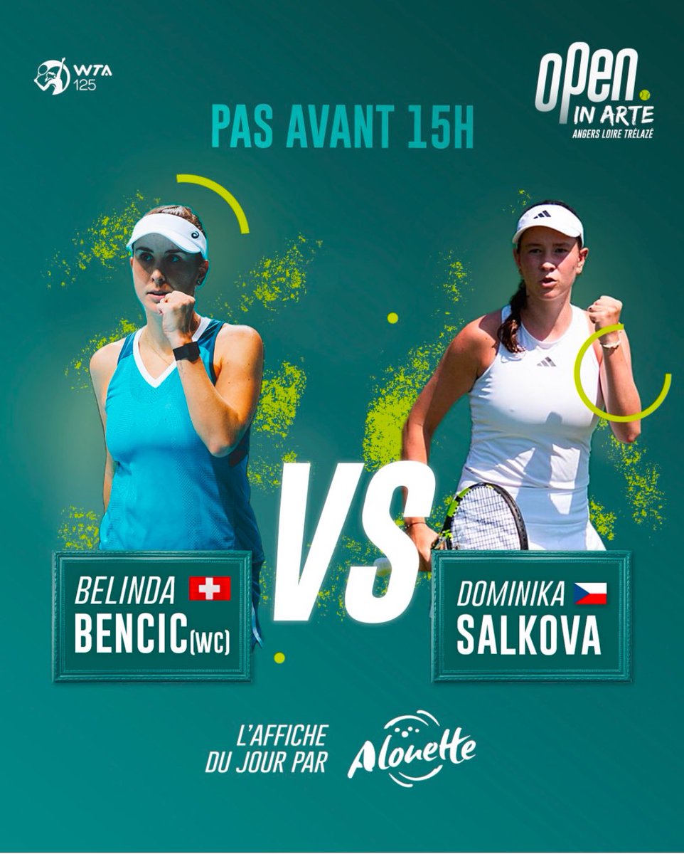 C’est parti pour les demi-finales 🔥

➡️ Alycia Parks 🆚 Mona Barthel 

➡️Belinda Bencic 🆚 Dominika Salkova
