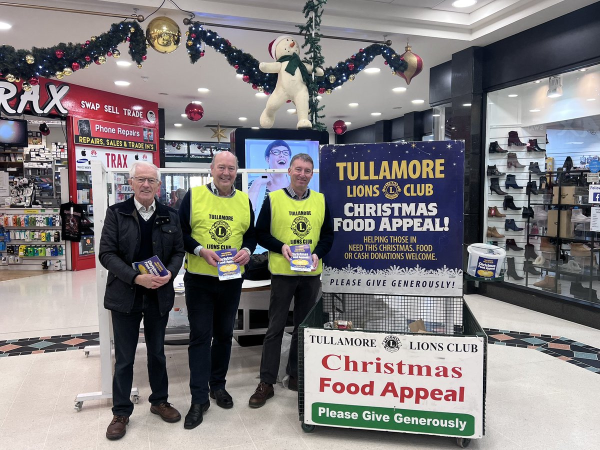 MidlandsMH's tweet image. Please support Tullamore Lions Club Food Appeal in Bridge Centre Tullamore