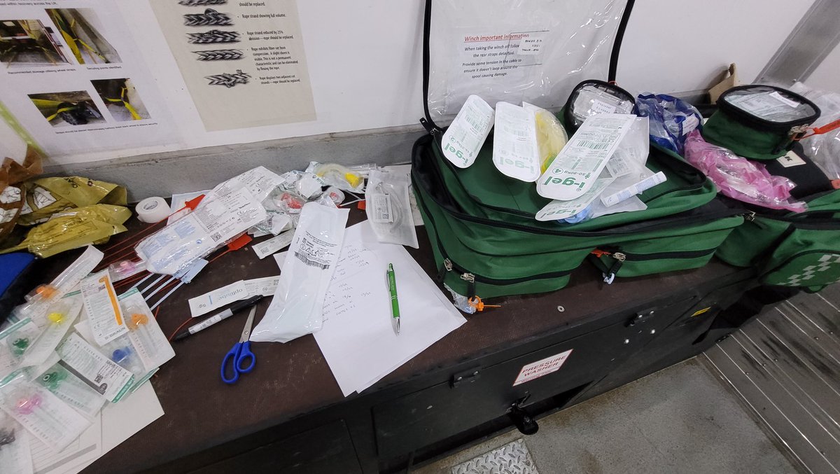Sam Batley (@b47ley) on Twitter photo It's a monthly vehicle and audit check today <a href="/YorkshireHart/">Yorkshire HART</a>.
Checking all consumables are sealed,in date, intact and fit for patient use. It's a monthly vehicle and audit check today <a href="/YorkshireHart/">Yorkshire HART</a>.
Checking all consumables are sealed,in date, intact and fit for patient use.