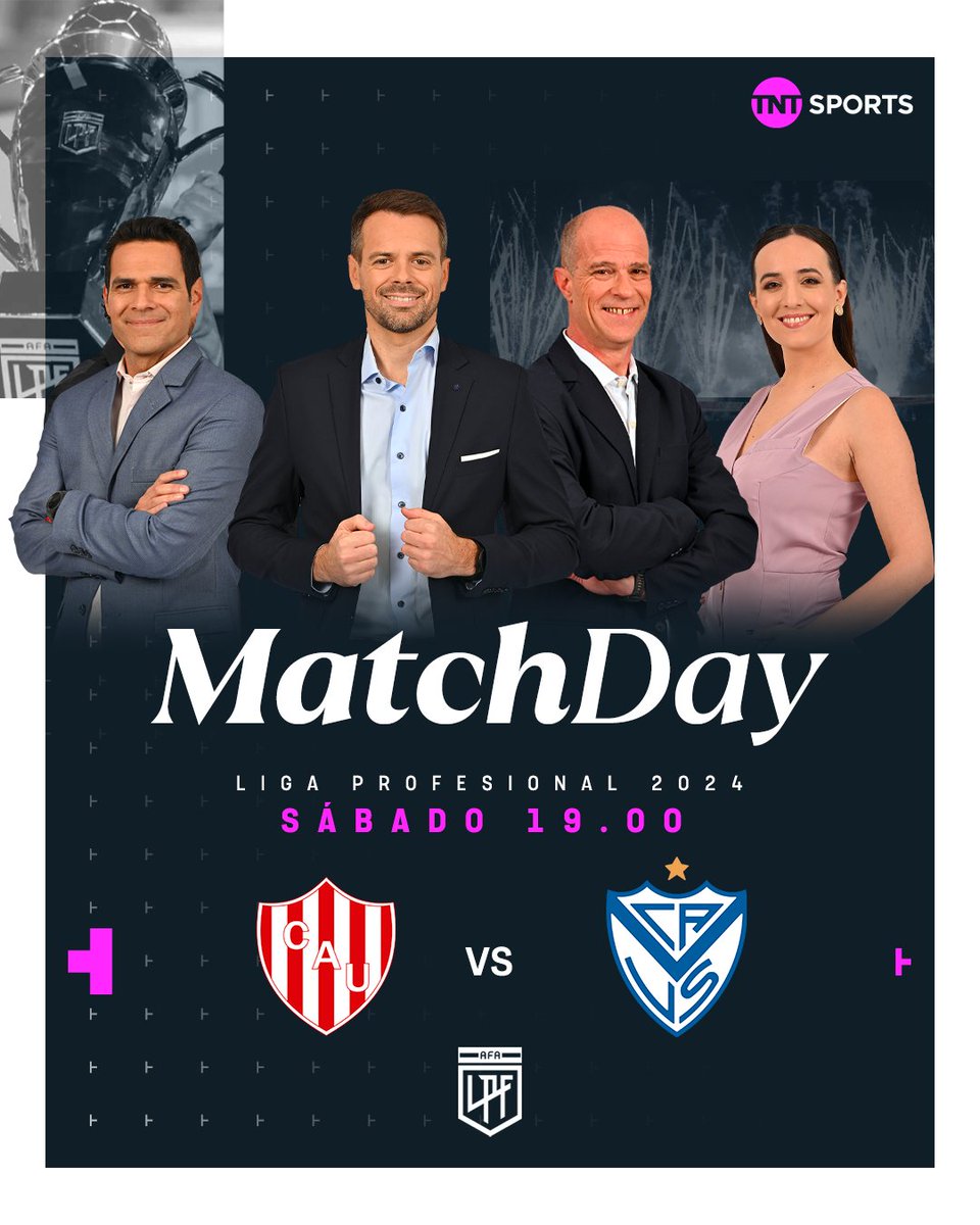 TNT Sports Argentina (@tntsportsar) on Twitter photo EL PUNTERO QUIERE EL TÍTULO ⚽
Desde las 19:00 horas, no te pierdas Unión vs. Vélez por la pantalla de TNT Sports 🤝
🎙 <a href="/arturobulian/">Arturo Bulian</a> - Fernando Pacini - <a href="/emilianoespinoz/">Emiliano Espinoza</a> - <a href="/AntoValderrey/">Anto Valderrey</a>
#LPFxTNTSports EL PUNTERO QUIERE EL TÍTULO ⚽
Desde las 19:00 horas, no te pierdas Unión vs. Vélez por la pantalla de TNT Sports 🤝
🎙 <a href="/arturobulian/">Arturo Bulian</a> - Fernando Pacini - <a href="/emilianoespinoz/">Emiliano Espinoza</a> - <a href="/AntoValderrey/">Anto Valderrey</a>
#LPFxTNTSports