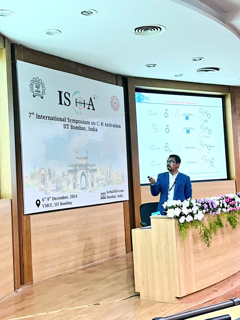 Illuminating lecture by Prof. <a href="/sdsawant_ncl/">SD Sawant (SDS_Lab@NCL)</a> from <a href="/csir_ncl/">CSIR-National Chemical Laboratory</a>, Pune on the development of synthestic methodologies on imadazopyridine scaffold. #ischa2024
