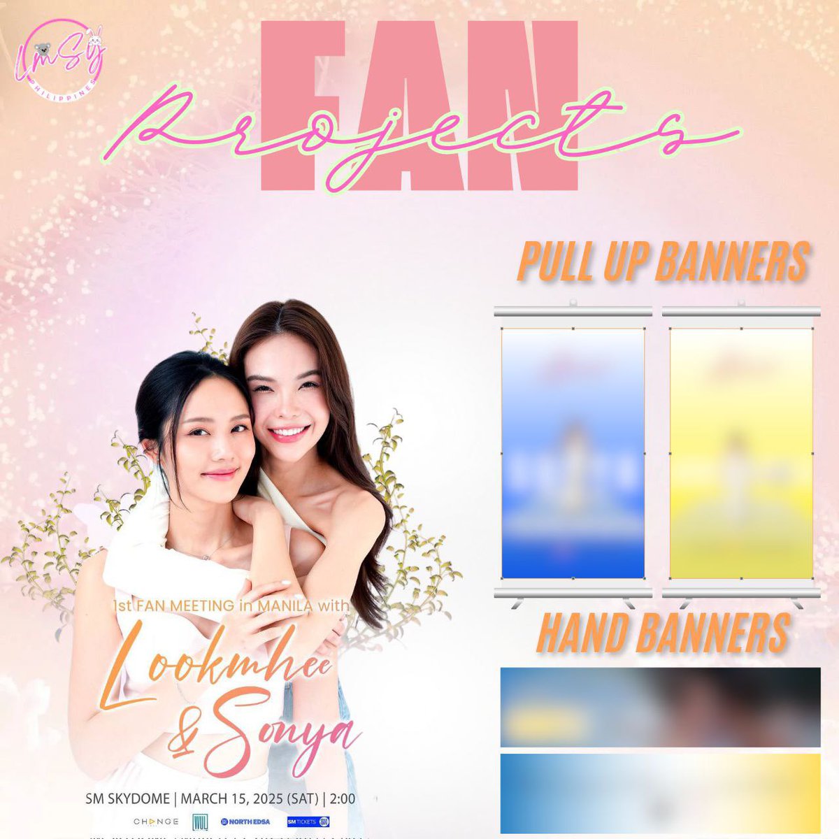 LMSY_PH's tweet photo. 1𝒔𝒕  𝑭𝑨𝑵 𝑴𝑬𝑬𝑻𝑰𝑵𝑮 𝒊𝒏 𝑴𝑨𝑵𝑰𝑳𝑨 𝒘𝒊𝒕𝒉 𝑳𝒐𝒐𝒌𝒎𝒉𝒆𝒆 𝒂𝒏𝒅 𝑺𝒐𝒏𝒚𝒂 

🩵💛 𝗙𝗔𝗡 𝗣𝗥𝗢𝗝𝗘𝗖𝗧𝗦 💛🩵

𝐇𝐞𝐥𝐥𝐨 𝐋𝐌𝐒𝐘 𝐆𝐚𝐧𝐠! 🌟

We’re super excited to share that we have some amazing projects lined up for Lookmhee and Sonya’s First Fan Meeting here in Manila! 🎉 These projects are currently awaiting approval from WUL and Change Management, but we couldn’t wait to give you all a sneak peek of what’s to come:

✨ Pull Up Banners
✨ Hand Banners
✨ Food Support
✨ LED Displays
✨ Personalized Gifts
✨ LMSY FM Kit ( Limited Only ) 

We can’t wait to bring all of this to life with your support! Stay tuned, and let’s make this fan meet a day to remember for Lookmhee, Sonya, and all of us. 💖

Thank you, LMSY Gang, for your continued love and support! We’re in this together! 🌈

The donation drive is now open, and we’ll keep it running until we reach our targets for our girls, with the help of everyone! 💖

Please note, if the total funds raised don’t meet the goal, some of the projects may not be possible. We truly appreciate your understanding and support as we work together to make this fan meeting a special one for Lookmhee and Sonya! Thank you so much, LMSY Gang! 🌟

𝐔𝐩𝐥𝐨𝐚𝐝 𝐲𝐨𝐮𝐫 𝐩𝐫𝐨𝐨𝐟 𝐨𝐟 𝐝𝐨𝐧𝐚𝐭𝐢𝐨𝐧𝐬 𝐡𝐞𝐫𝐞: 
🔗 https://t.co/fgVgs2V6AV

𝑯𝒆𝒓𝒆’𝒔 𝒐𝒖𝒓 𝑻𝒓𝒂𝒏𝒔𝒑𝒂𝒓𝒆𝒏𝒄𝒚 𝑹𝒆𝒑𝒐𝒓𝒕 𝒘𝒊𝒕𝒉 𝒂 𝒄𝒍𝒆𝒂𝒓 𝒃𝒓𝒆𝒂𝒌𝒅𝒐𝒘𝒏 𝒐𝒇 𝒂𝒍𝒍 𝒕𝒉𝒆 𝒅𝒐𝒏𝒂𝒕𝒊𝒐𝒏𝒔 𝒘𝒆 𝒓𝒆𝒄𝒆𝒊𝒗𝒆𝒅!
🔗 https://t.co/2WKQTuqo71

#LMSYFMinMNL #LMSY #ลูกหมีซอนญ่า
#LookmheePunyapat #Lmlookmhee 
#SonyaSaranphat #SonyaSarann