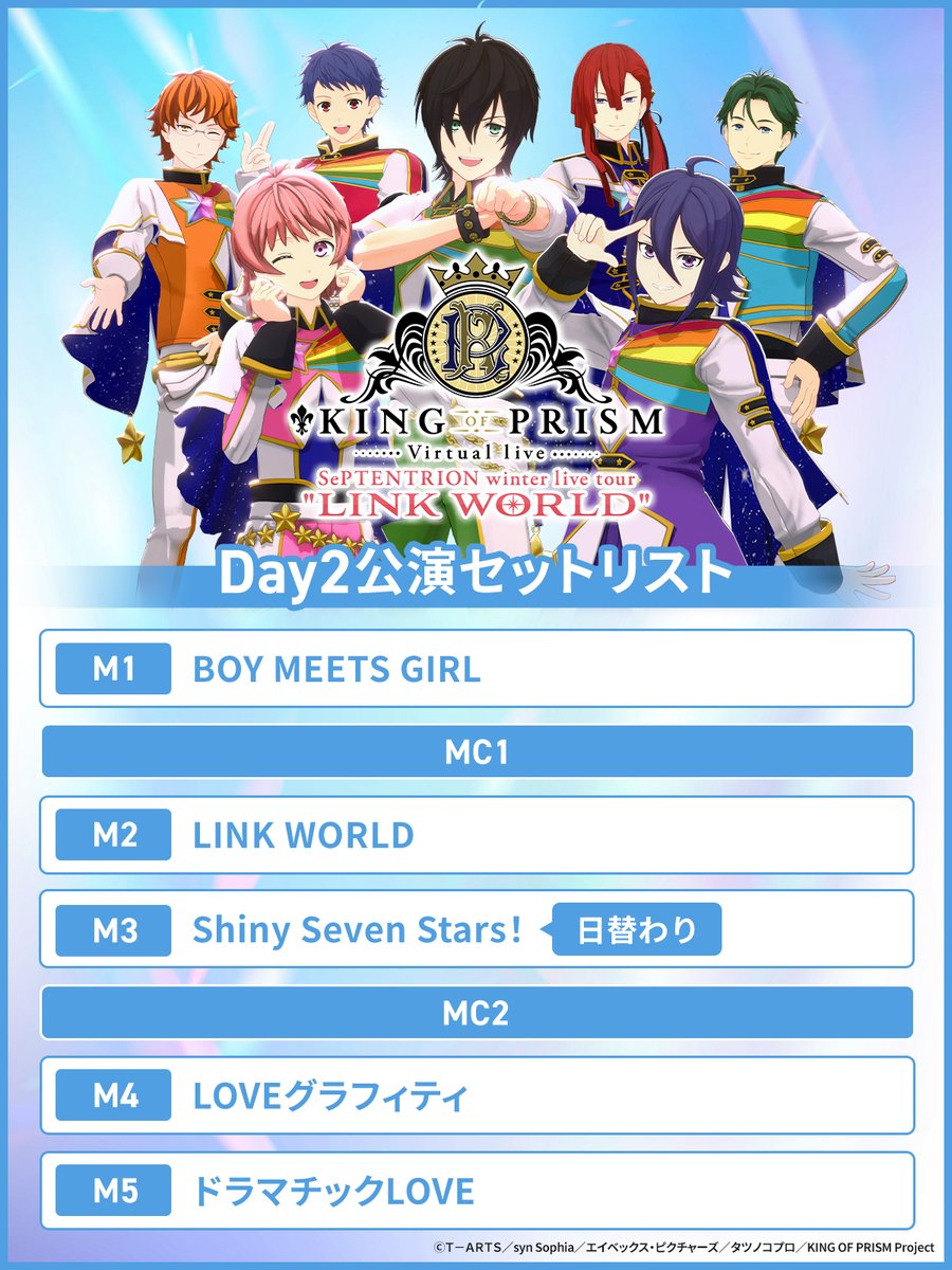 🌟#セプトリVライブ🌟 「SePTENTRION winter live tour 