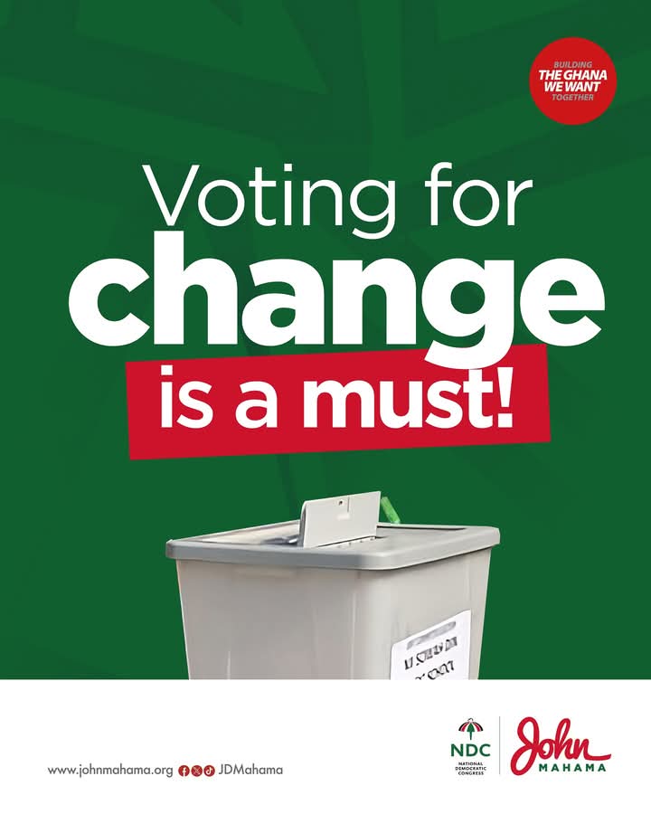 JamesAkabakofi's tweet photo. Don’t stay at home. 
Go to your polling station now and vote for CHANGE!

#Mahama4Change2024 
#MahamaForPresident
#LetsBuildGhanaTogether https://t.co/XbVI73Dl2j