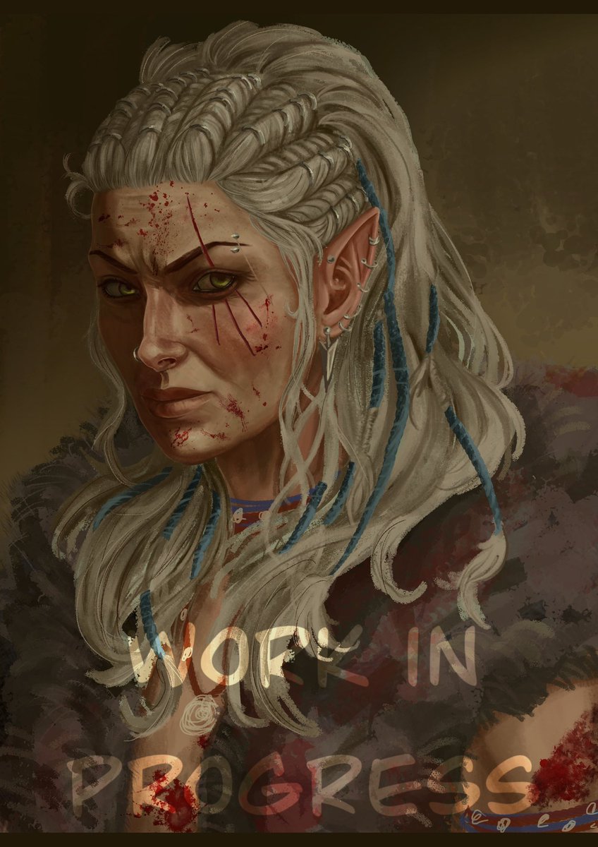 izzmizzstuff's tweet photo. Recovering and rewatching Jessica Jones S2 while drawing some feral grandmas. Forgot how soul-crushingly depressing this show isโjust the right December feel. #wipweekend https://t.co/ZhGaWsZcfD