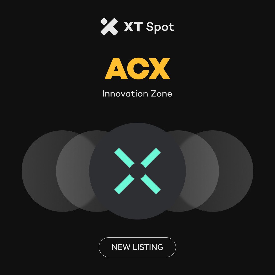 🚀 New Listing 🚀 #XTListing @AcrossProtocol 📢 #XT has initially listed $ ACX (ACX) in the Innovation Zone. ✓ Deposit: 12:00 on December 07, 2024  (UTC) ✓ Trading: 12:00 on December 07, 2024 (UTC) ✓ Withdrawal: 12:00 on  December 08, 2024 (UTC ...