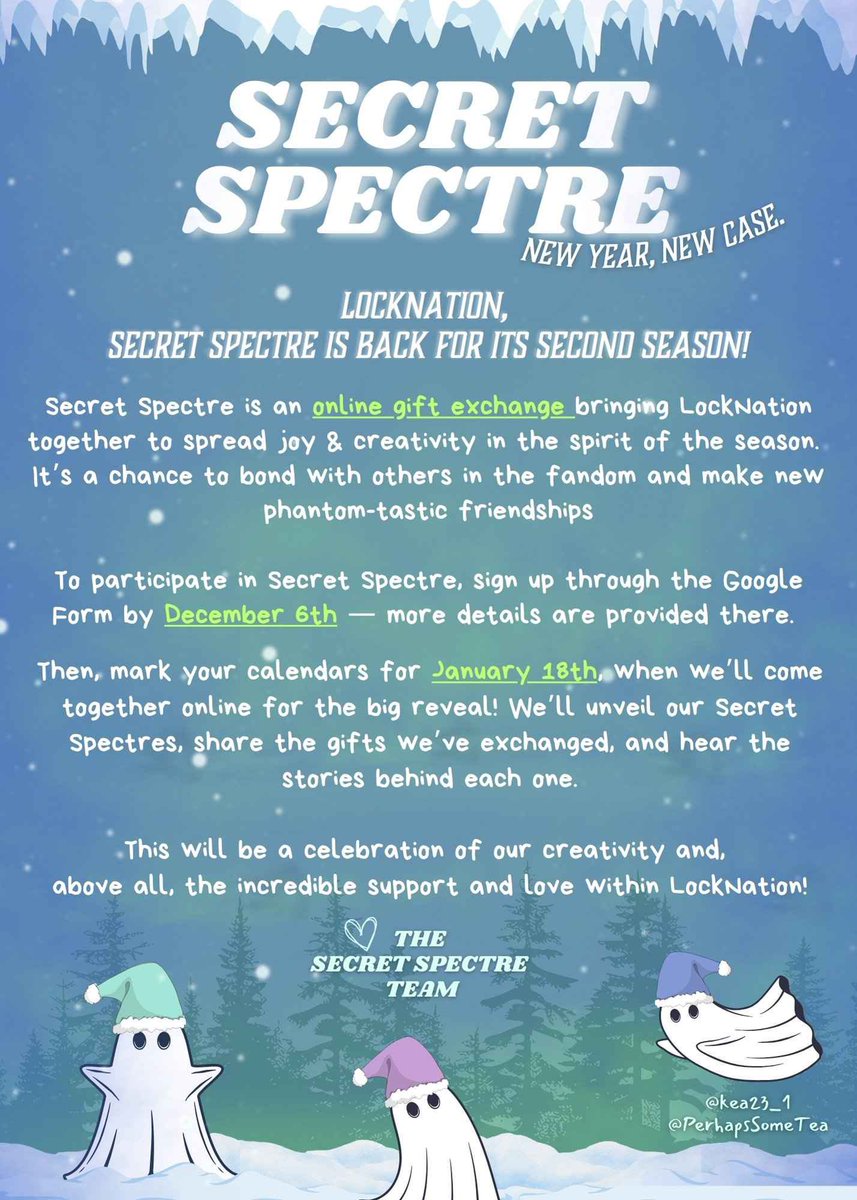 REMINDER!!!!! 
Today is the last day to fill out the form for Secret Spectre!!!! 
Get your ghostie on!!! 👻

docs.google.com/forms/d/1vnCjQ…

#SaveLockwoodandCo