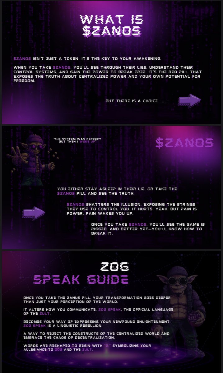 CryptoExpert101's tweet photo. Infinity Gainz X #ZANOS AMA Today at 9:00PM UTC

AMA Rewards: $100 for 2 best Q’s

AMA Venue➡️ https://t.co/axpu6HgqRR

- Gamified matrix where $ZANOs is your guide through the chaos. 

Aesthetics, website, marketing and roadmap well structured. Community getting larger daily..📈 https://t.co/UAah3h0cMG