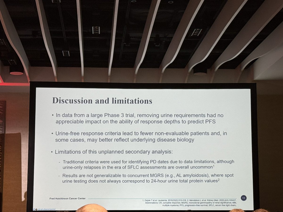 Shivi Jain (@shivijain80) on Twitter photo #ASH24 great talk by <a href="/RahulBanerjeeMD/">Rahul Banerjee, MD, FACP</a> hopefully elimination of 24hr UPEP for follow up in MM will become a much needed practice change! No more urine in the fridge #ASH24 great talk by <a href="/RahulBanerjeeMD/">Rahul Banerjee, MD, FACP</a> hopefully elimination of 24hr UPEP for follow up in MM will become a much needed practice change! No more urine in the fridge