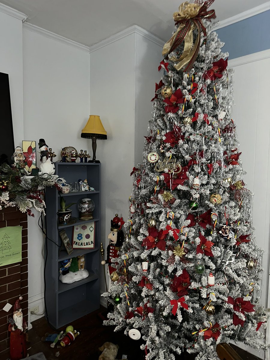 Z_Solves_It's tweet image. We finally got our Christmas tree up.  
#Christmas2024 #tree #decorations #family #fun #sightseeing