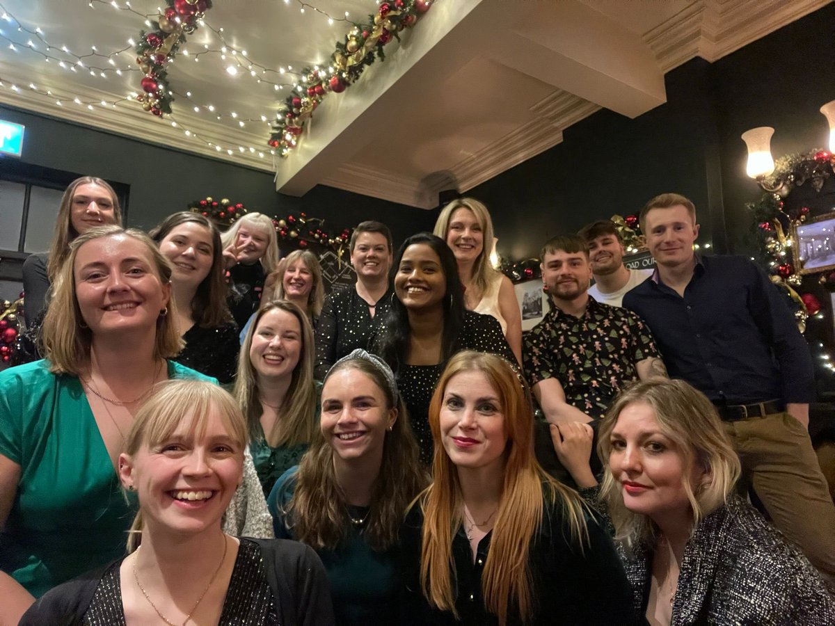 Team surgery and ICU PT/OT at York having some festive fun #xmasparty