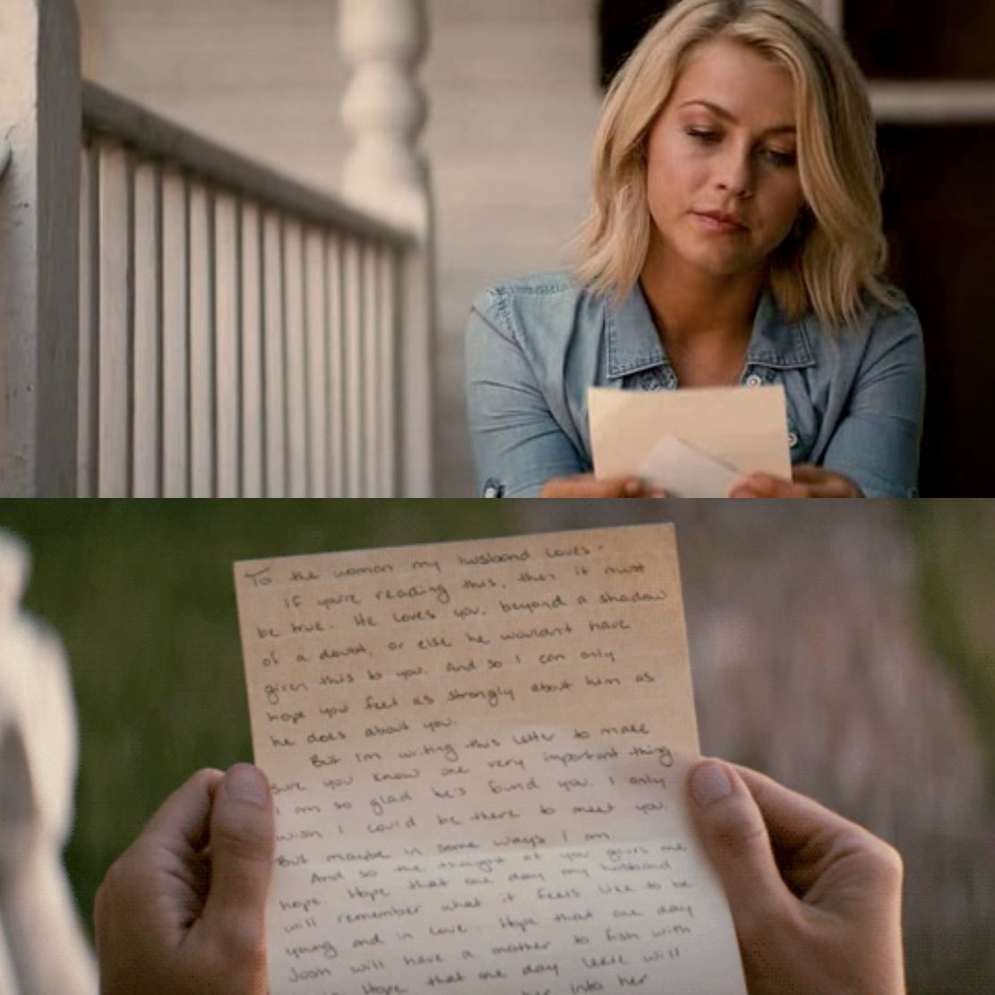 NicholasSparks's tweet image. “You need to take care of them. Make them laugh. Hold them when they cry. Stand up for them and teach them wrong from right. The thought of you… it gives me hope.” - #SafeHaven

#NationalLetterWritingDay