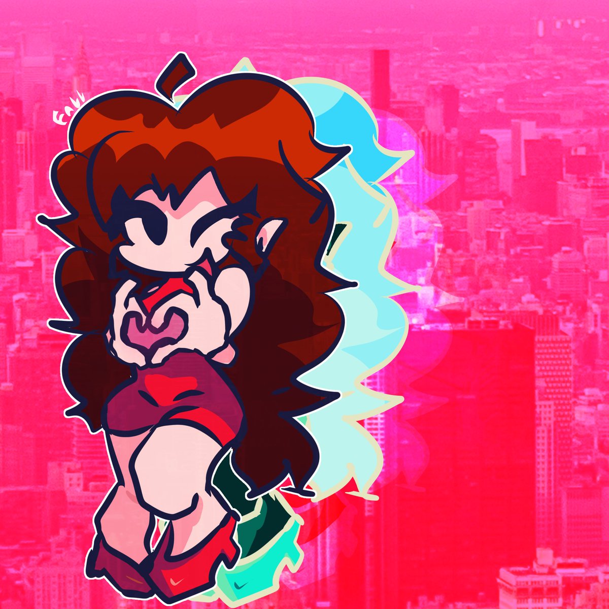 Small gf doodle #fnf #fnfgf