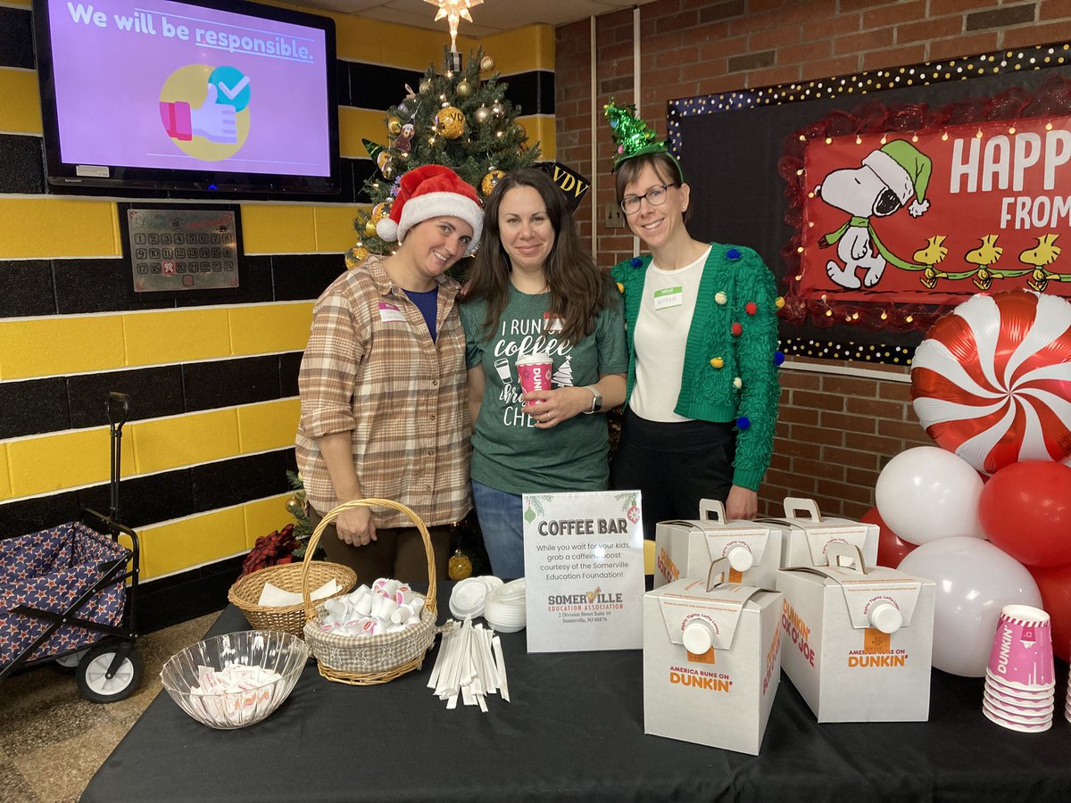 Thank Somerville Pre K-8 PTO for hosting a fun Holiday Shopping at VDV! The Somerville Education Association was happy to Sponsor the family coffee station. <a href="/SomervilleNJPTO/">Somerville NJ PTO</a> <a href="/VilleEdAssocia1/">Somerville Education Association</a>