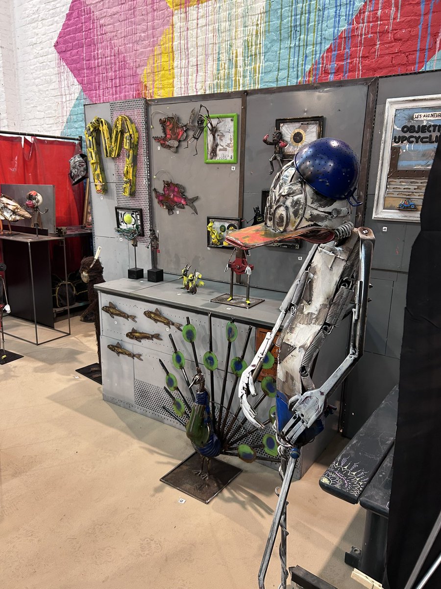 @enedis_npdc mécène de la braderie de l’art à <a href="/roubaix/">Ville de Roubaix</a> <a href="/laCPublique/">La Condition Publique</a>. Pendant tout le week-end venez découvrir les créations  à partir de matériaux de récupération et notamment des équipements électriques qui trouvent une seconde vie, cette fois artistique