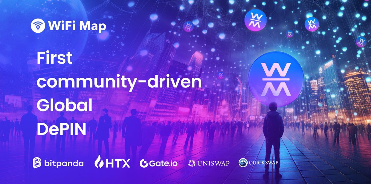 TheCryptoSquire's tweet photo. If we’re talking #DePIN coins tackling the #RWA sector, $WIFI (@WiFiMap) deserves a spotlight. 🌍

🔹 190M+ users & 13.7M+ contributors
🔹 Real-world utility: WiFi hotspots, public restrooms 🚻 & drinking fountains 💧 mapped by the community
🔹 On-chain data integration + Hexagon Metaverse

DYOR this is not financial advice, but $WIFI is definitely a must-watch! 🚀 #Crypto #Blockchain