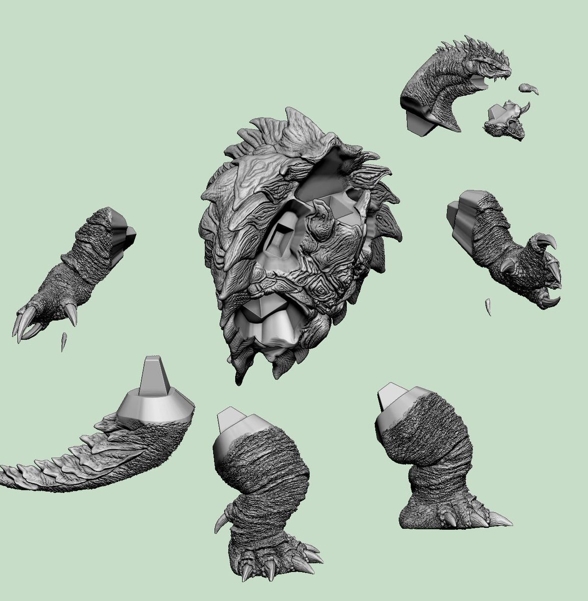 Gamera  project finished 

#gamera #kaiju  #sculpture