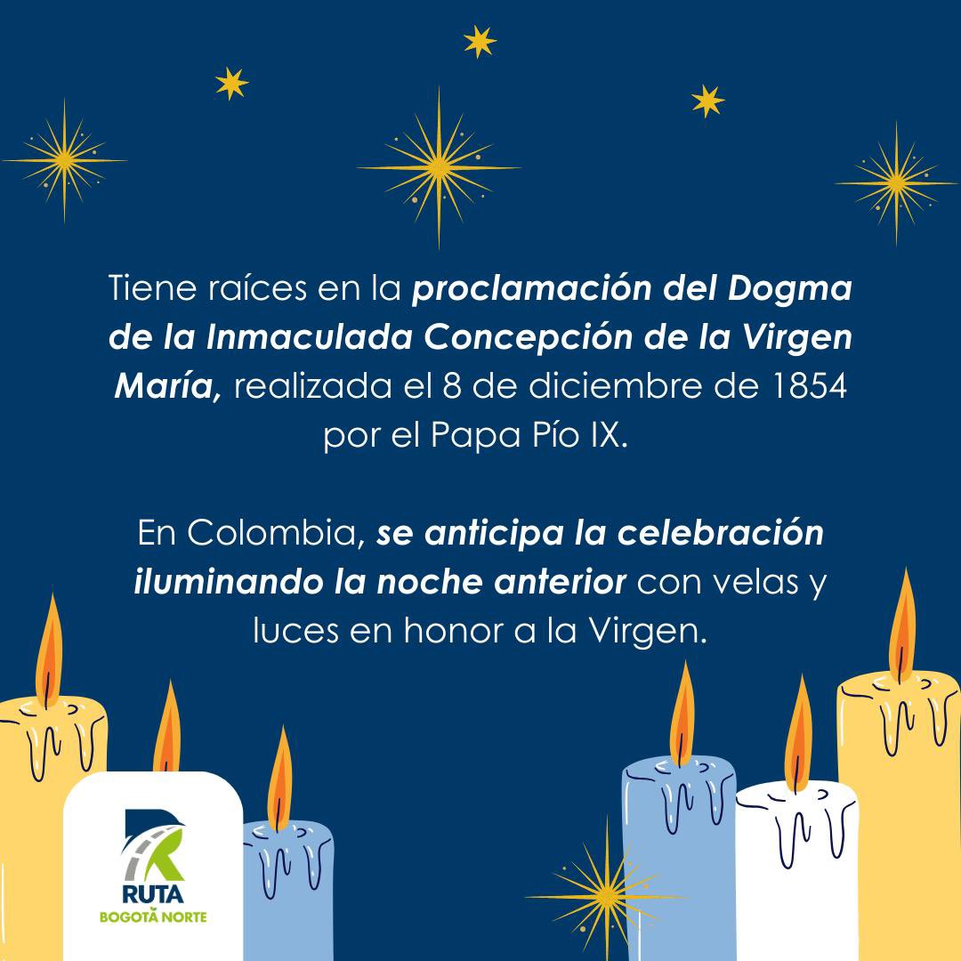 RutaBogotaNorte's tweet photo. 🕯️ El Día de las Velitas, una tradición que nos une en Colombia, llega mañana con fe y esperanza. 💛 Desde @RutaBogotaNorte les compartimos nuestro deseo en #SeguridadVial para cada uno de ustedes. 🌟 #ConectandoRegiones https://t.co/FWvUfix3jU