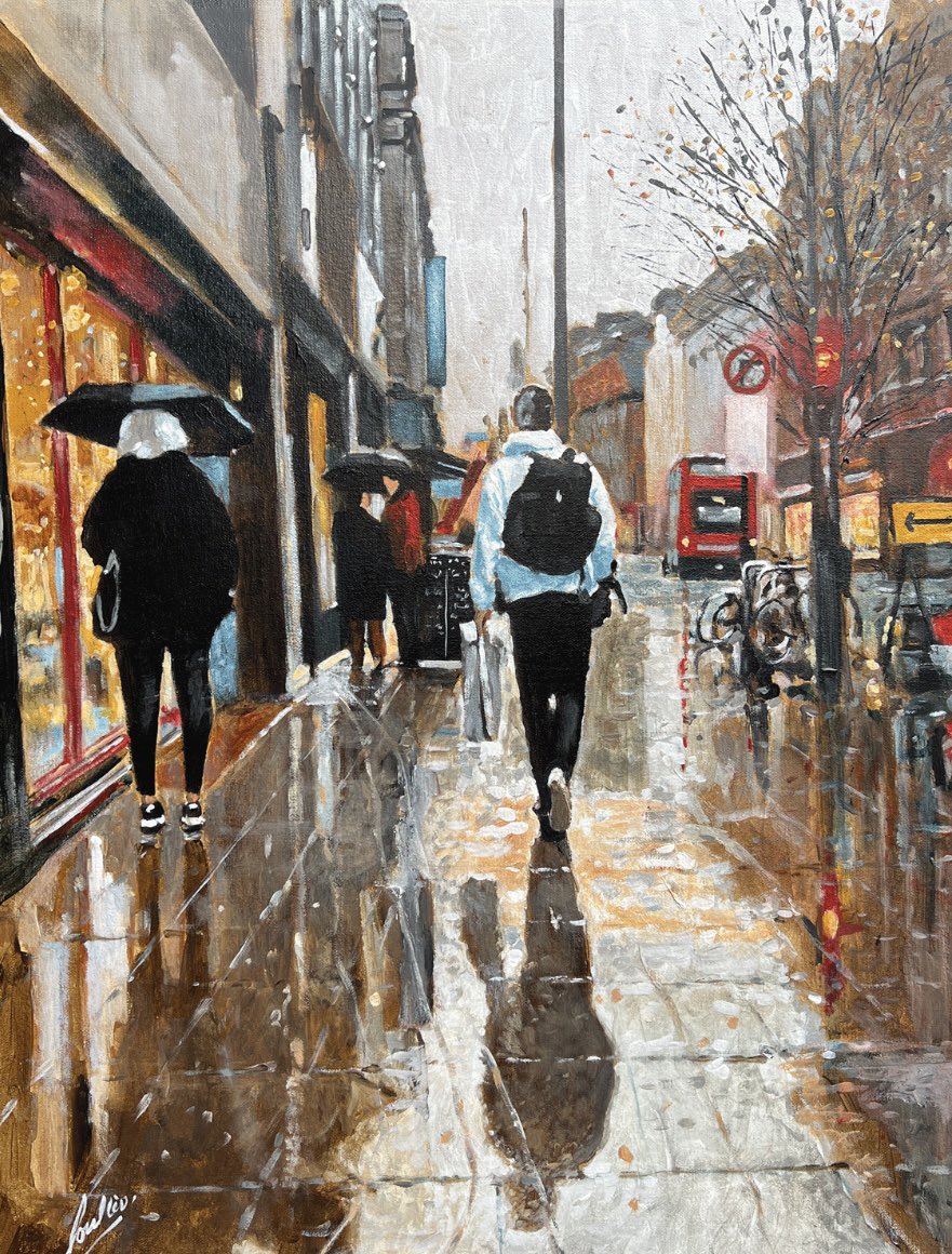 A perfect painting for today’s weather, Oldham Street by Dave Coulter.

#davecoulter #northernart <a href="/GrimArtGroup/">Grim Art</a>