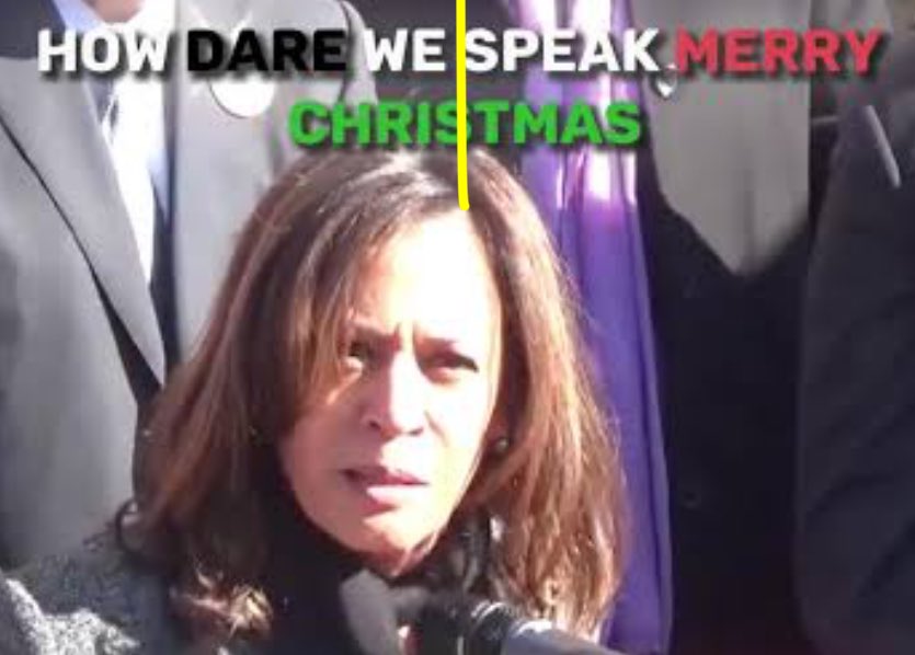 antonolwage's tweet photo. @KnowaWasTaken @VP @KamalaHarris How dare we speak Merry Christmas!!!!! https://t.co/a2j6dipYsk