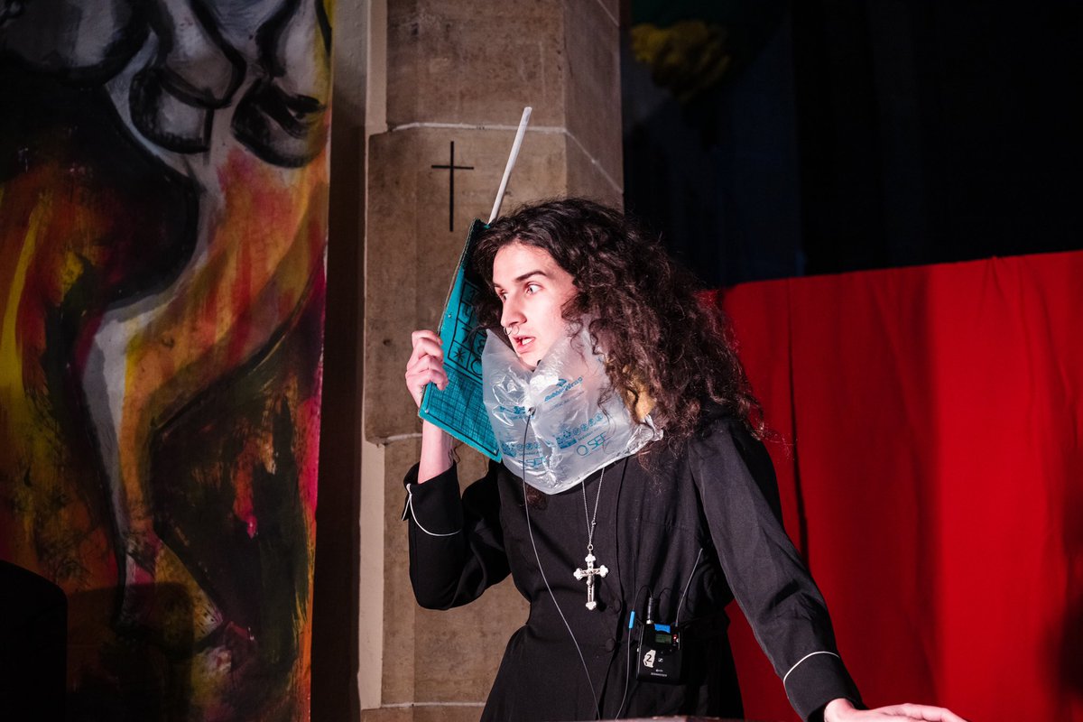 eddievedderNO's tweet photo. father mother’s sunday school for ignorant children presents: st john’s apocalypse. 

come see my shows and buy my art (available prints in thread) https://t.co/4xXuxeujii
