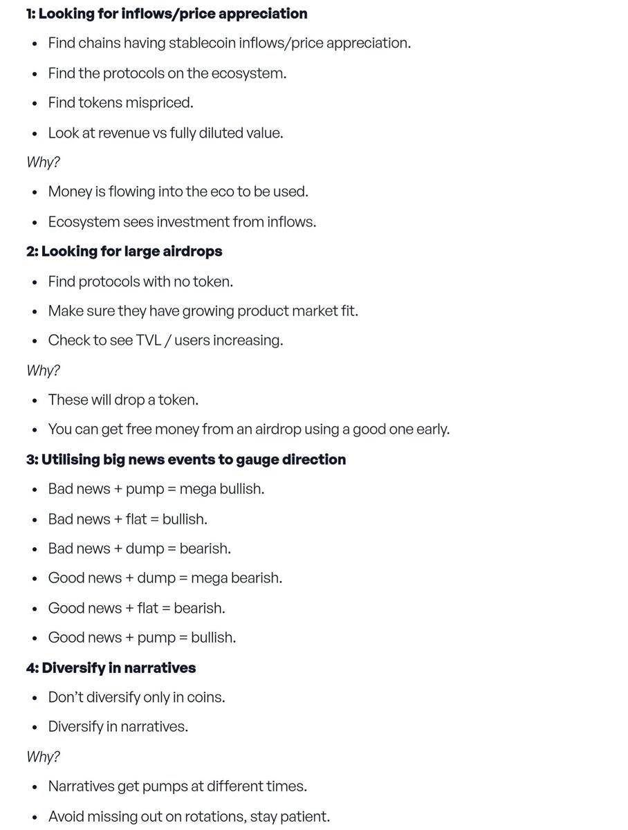 4 crypto hacks to 10x your ability to make money during bull markets (bookmark it): 👇