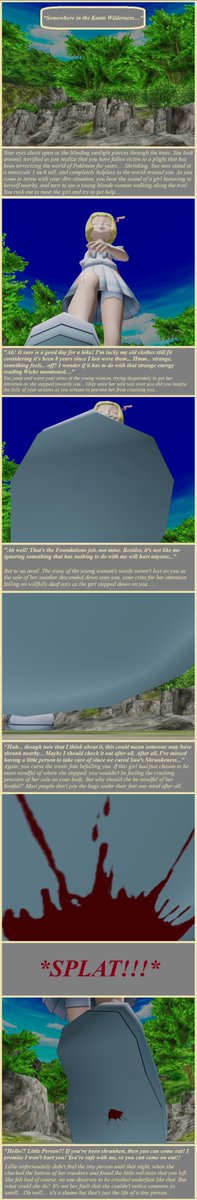 Lillie needs to watch where she's walking... #sizetwitter #giantess #pov