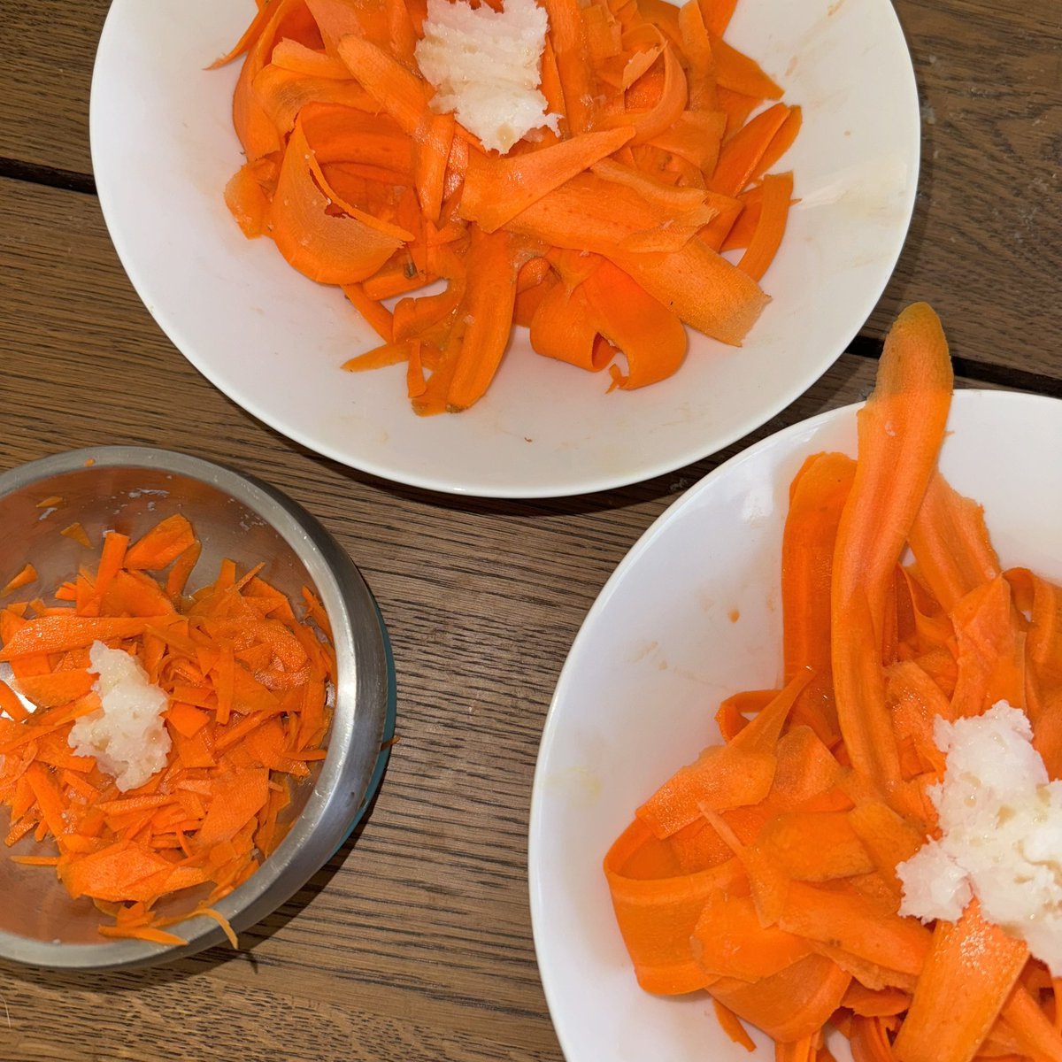 Wonderbredd's tweet image. The baby goes bonkers for carrot salad