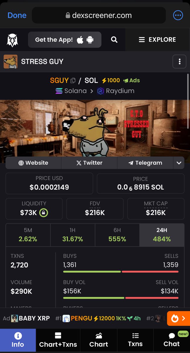 guy_stress_CTO's tweet photo. Talk about progress 💥🔥🔥
We ain’t snoozing on this 
Next $CHILLGUY = $SGUY

dHadSsY2dvsoEDwDRP7rgq7EVYRZZ17qvpwkwsQpump https://t.co/i0FnVgUeKm
