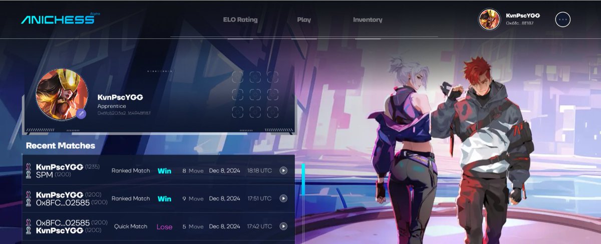 Played a quick game using my favorite spells Queen Time, House Recruit and Parkour Mech!

#YGGxAnichess #YGGGAPS8
<a href="/YieldGuild/">Yield Guild Games</a>
<a href="/AnichessGame/">Anichess</a>