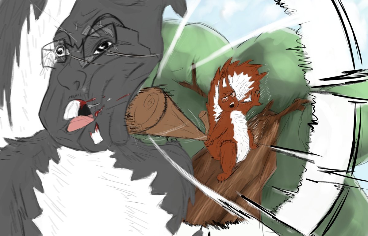 2Hiakkable's tweet photo. FUCK THESE 'ROIDS WHO BROKE MY 'PN I COULDN'T UPLOAD THIS 'TOSS #squirrel #toss #grey_lost #red_won #art #india_2025 #hawk_tuah #hawk_tuah_superpower_2026 https://t.co/KwAj9OGvRH
