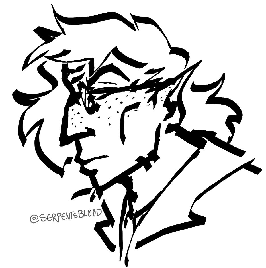 GETATICKET_'s tweet photo. Trying new brushes idk. Crowley, Aziraphale, Furfur

#GOODOMENS https://t.co/HZ991uKWH8