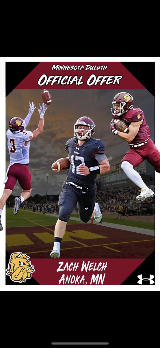 ✝️zachary (z-welchyy) welch ✝️ (@6zach_6) on Twitter photo After a great official visit i am blessed to have received an offer from the university of minnesota duluth!! #agtg <a href="/UMD_Football/">UMD Football</a> <a href="/CoachWiese/">Curt Wiese</a> <a href="/CoachVogler/">Chase Vogler</a> After a great official visit i am blessed to have received an offer from the university of minnesota duluth!! #agtg <a href="/UMD_Football/">UMD Football</a> <a href="/CoachWiese/">Curt Wiese</a> <a href="/CoachVogler/">Chase Vogler</a>
