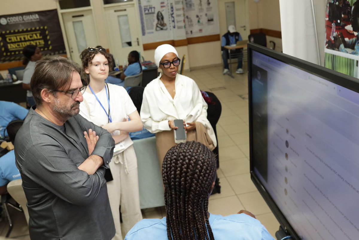 penplusbytes's tweet photo. A Visit from the German Ambassador!

We were honoured to welcome Ambassador Daniel Krull, the German Ambassador to Ghana, to our corner. 

#DisinformShield
#VerifyWithDDP
#GhanaElections
#GhanaDecides2024
#CODEOGhana
#AHEADAfricaProject https://t.co/RhAkTyGKhr
