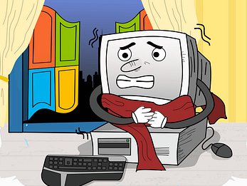 aaroncayc's tweet image. Why was the computer cold at work?  
It left its Windows open!