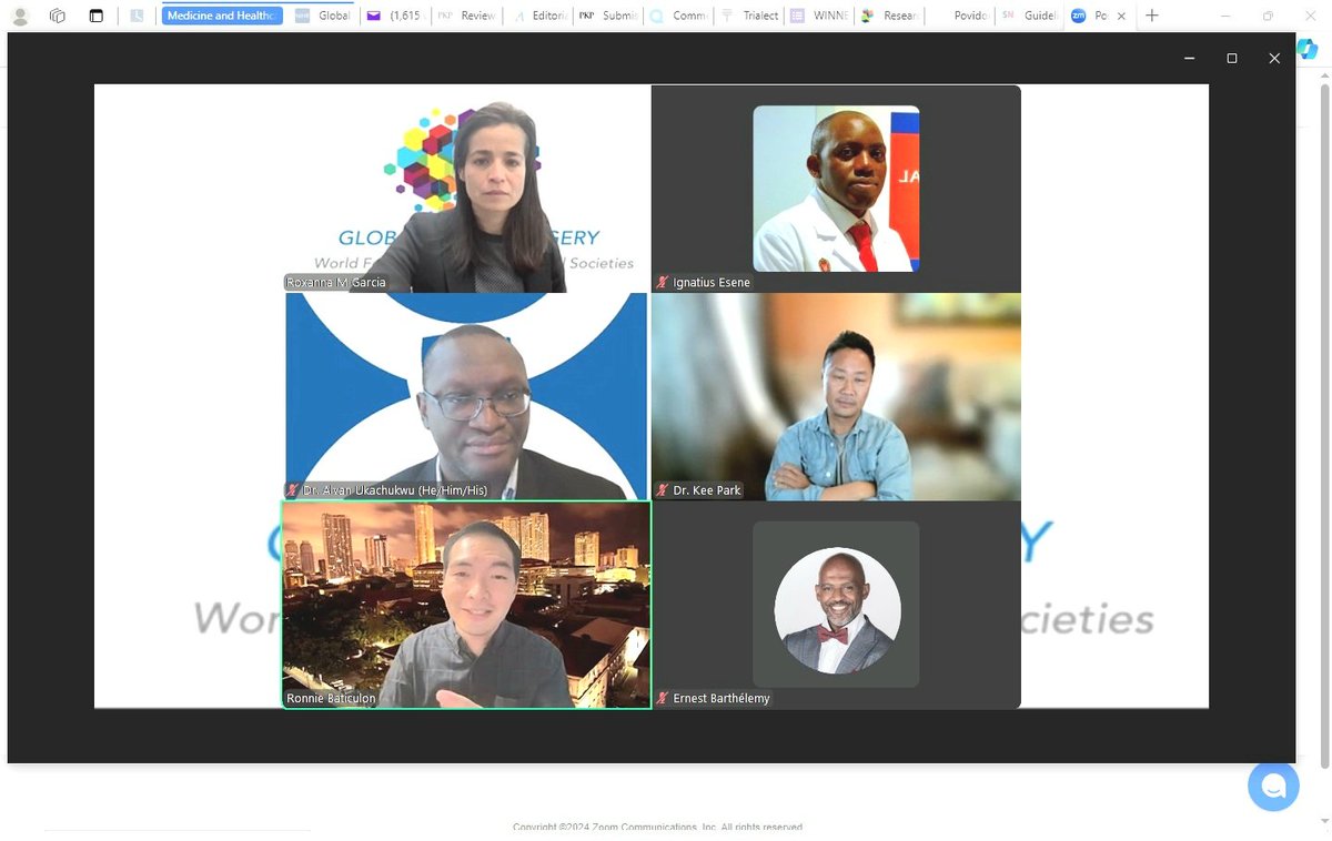 Ignatius Esene MD,M.Sc, PhD, MPH. (@ignatiusesene) on Twitter photo An interesting webinar on #Global #Neurosurgery #Research . Currently, Low-and-Middle Countries contribute < 5% of Global Neurosurgery Research Output .
But What is Global Neurosurgery
Research?
<a href="/keepark/">Kee Park</a> <a href="/NeuroChirGlobal/">Ernest J. Barthélemy, MD, MPH MA 🇭🇹🇺🇸</a> <a href="/ronibats/">Ronnie E. Baticulon</a> <a href="/RoxannaMGarcia/">Roxanna Garcia MD MS MPH</a> <a href="/dr_alvan/">Alvan Ukachukwu</a> An interesting webinar on #Global #Neurosurgery #Research . Currently, Low-and-Middle Countries contribute < 5% of Global Neurosurgery Research Output .
But What is Global Neurosurgery
Research?
<a href="/keepark/">Kee Park</a> <a href="/NeuroChirGlobal/">Ernest J. Barthélemy, MD, MPH MA 🇭🇹🇺🇸</a> <a href="/ronibats/">Ronnie E. Baticulon</a> <a href="/RoxannaMGarcia/">Roxanna Garcia MD MS MPH</a> <a href="/dr_alvan/">Alvan Ukachukwu</a>