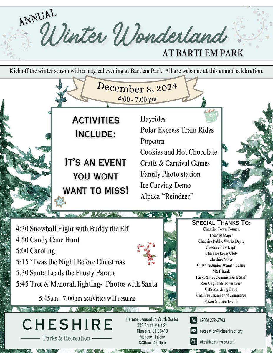 Winter Wonderland celebration at the newly expanded area of Bartlem Park - this Sunday 4pm-7pm. Don’t miss it!