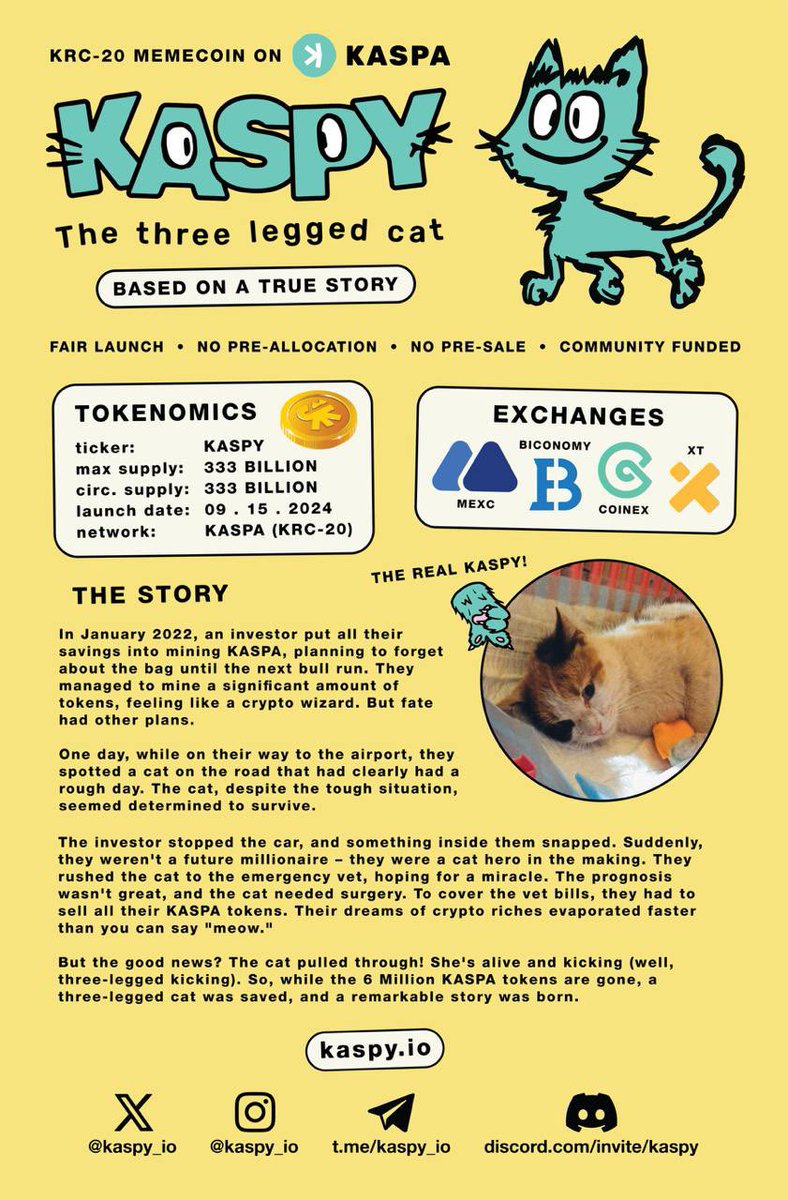 EdriusTV's tweet photo. @tvbzify $Kaspy has so many great qualities.

@kaspy_io 🐈

#CryptoCult
#TrueStory
#FairLaunch
#LiveSaved
#AmazingChart 
#BestCryptoNetwork https://t.co/C5a18ILfPU