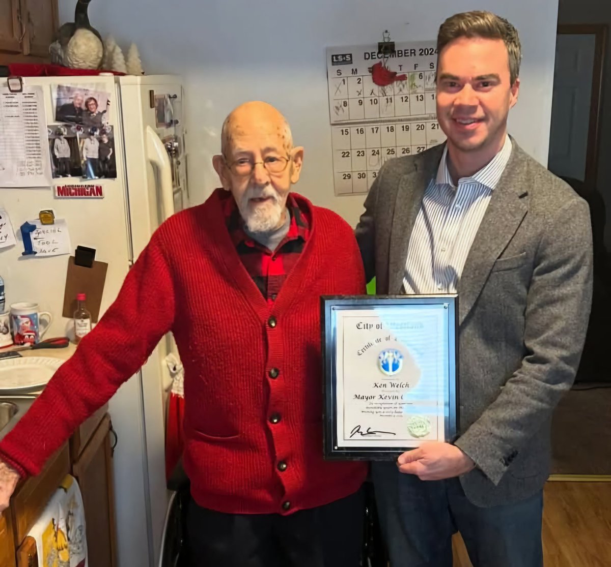 Happy Birthday to longtime #Westland resident Ken on his 100 Birthday!