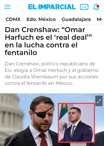 “México ha tomado acciones audaces, y Harfuch es un ejemplo a seguir” Así elogia congresista republicano el nuevo enfoque y dirección de la Estrategia de Seguridad en 🇲🇽.

A estas alturas existen muchos elementos para callar los ataques de la miserable oposición contra HARFUCH...