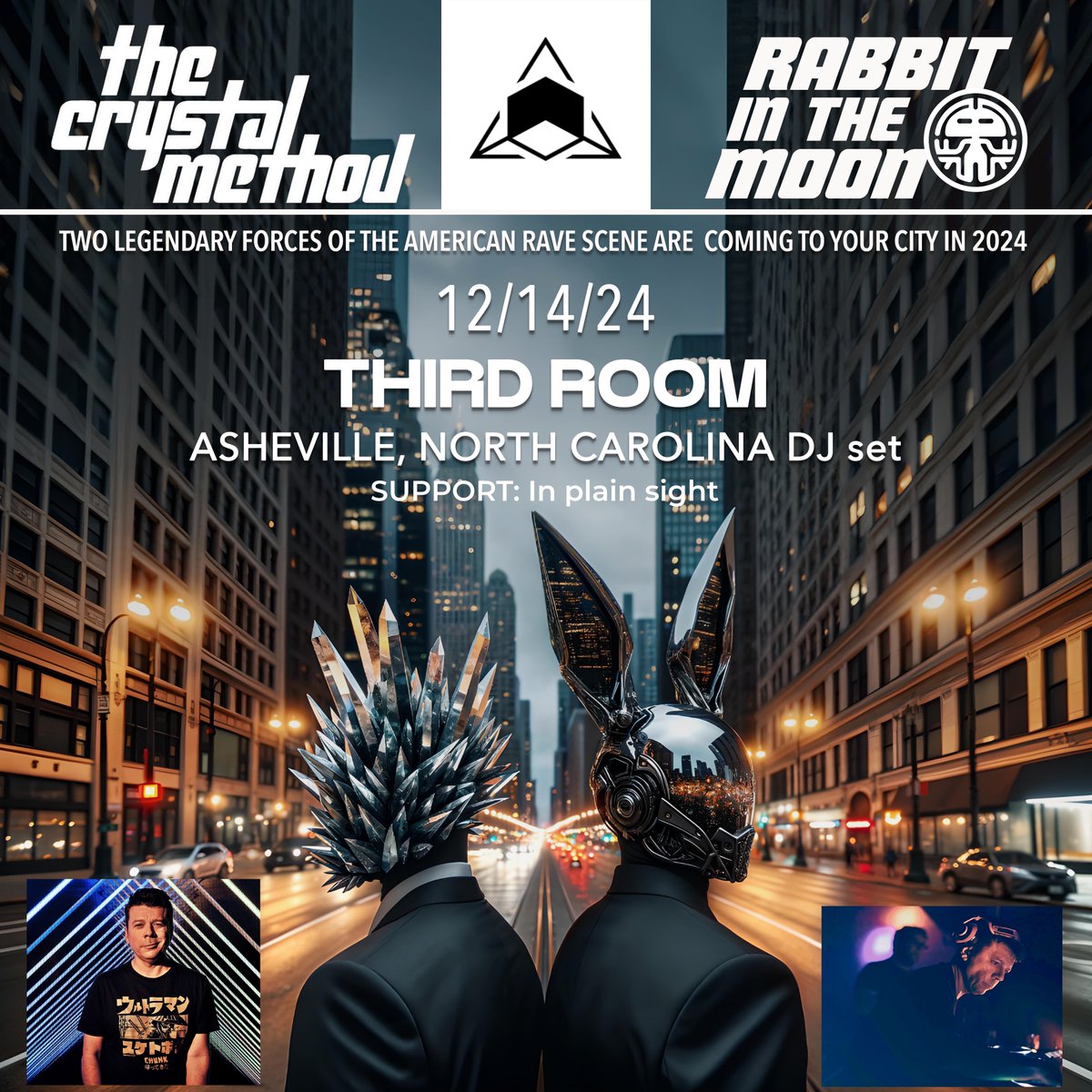 Third Room (@thirdroomavl) on Twitter photo We are Very excited to be hosting #TheCrystalMethod and #RabbitInTheMoon Dec 14th <a href="/ThirdRoomAVL/">Third Room</a>
Tickets: thirdroom.art/event-calendar
#Asheville #musicvenue #livemusic We are Very excited to be hosting #TheCrystalMethod and #RabbitInTheMoon Dec 14th <a href="/ThirdRoomAVL/">Third Room</a>
Tickets: thirdroom.art/event-calendar
#Asheville #musicvenue #livemusic