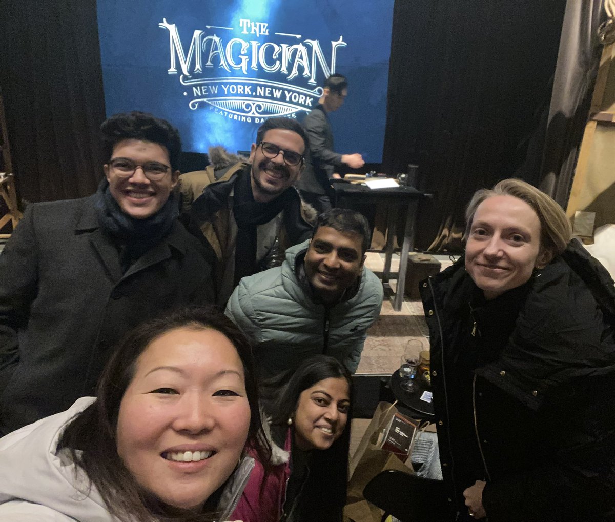 nobrega_gm's tweet photo. @jeanklim Lab Outing 2024! Incredible tapas dinner at Union Square followed by a surprise Magician Show - an experience so unique to NYC! Grateful and excited to be part of this amazing team! https://t.co/LxQ2TgaMA4