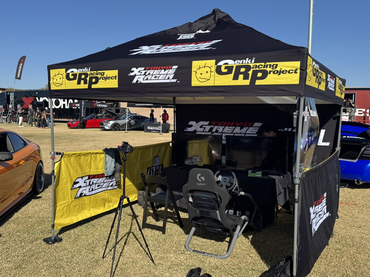 Tokyo_Xtreme's tweet photo. Hey #FuelFest! #TokyoXtremeRacer is ready to show off the world debut of the #TXR demo for lucky attendees! Even @Genki_official’s own Sato-san is here to show everyone how it’s done. 🔥 #Genki #GenkiRacingProject #FuelFest2024 https://t.co/IRhrZo9RBu