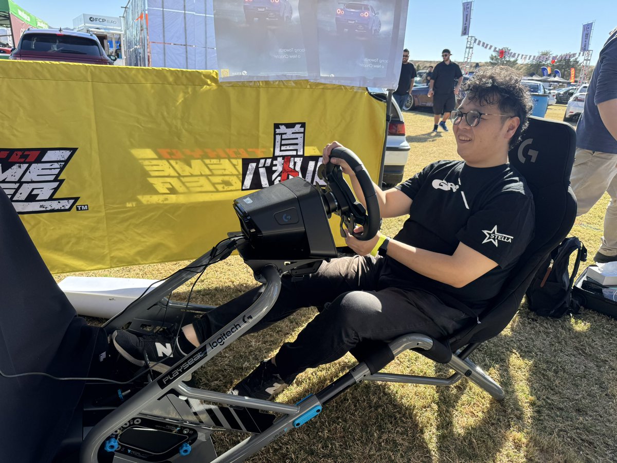 Tokyo_Xtreme's tweet photo. Hey #FuelFest! #TokyoXtremeRacer is ready to show off the world debut of the #TXR demo for lucky attendees! Even @Genki_official’s own Sato-san is here to show everyone how it’s done. 🔥 #Genki #GenkiRacingProject #FuelFest2024 https://t.co/IRhrZo9RBu