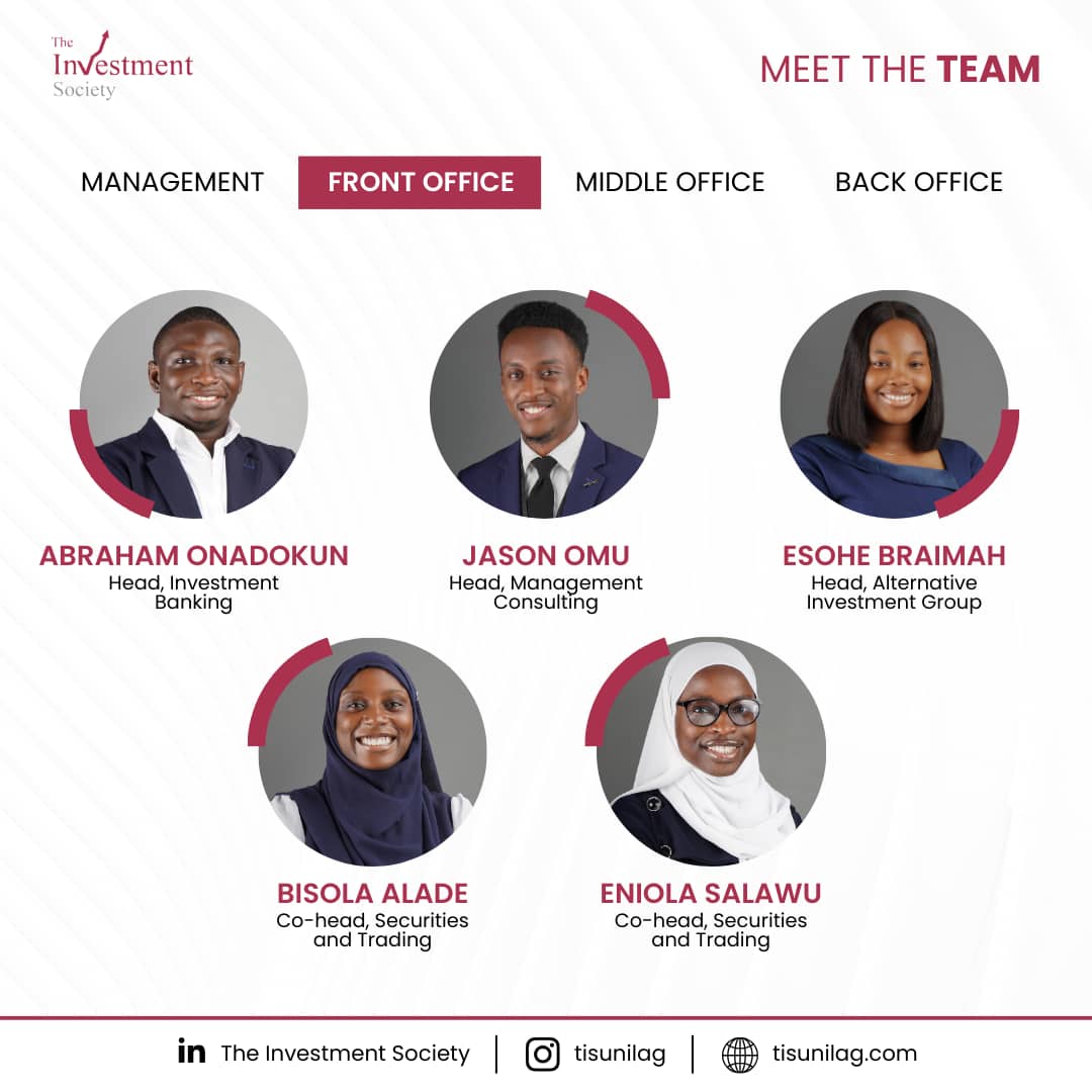 TISUnilag's tweet image. When you saw their bright faces on Monday, you might have been wondering who is who and what they do. 🤔

Here are superstars in leading The Investment Society for the 2024/2025 session and their individual roles. 😀 

#TISUnilag #ExecutiveBoard