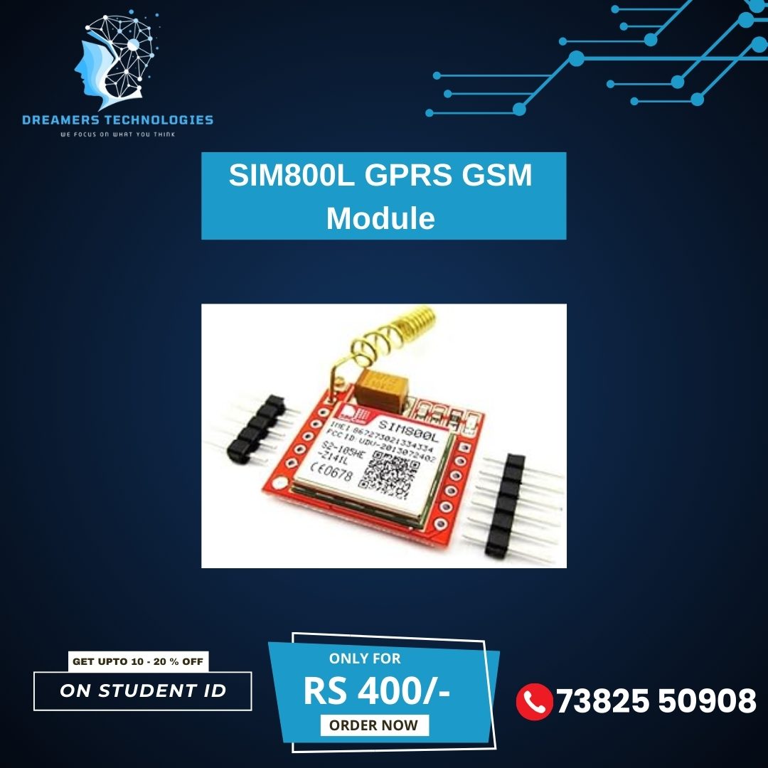 TechByDreamers's tweet image. New Launch: SIM800L GPRS GSM Module, Perfect for IoT and robotics enthusiasts.
Features: Compact, reliable, & ideal for GPRS/GSM applications.
Students enjoy up to 20% OFF! Show your ID now!
Call to order: 73825 50908 | COD Available 🚛
#IoTModule #GSMTechnology #SIM800L
