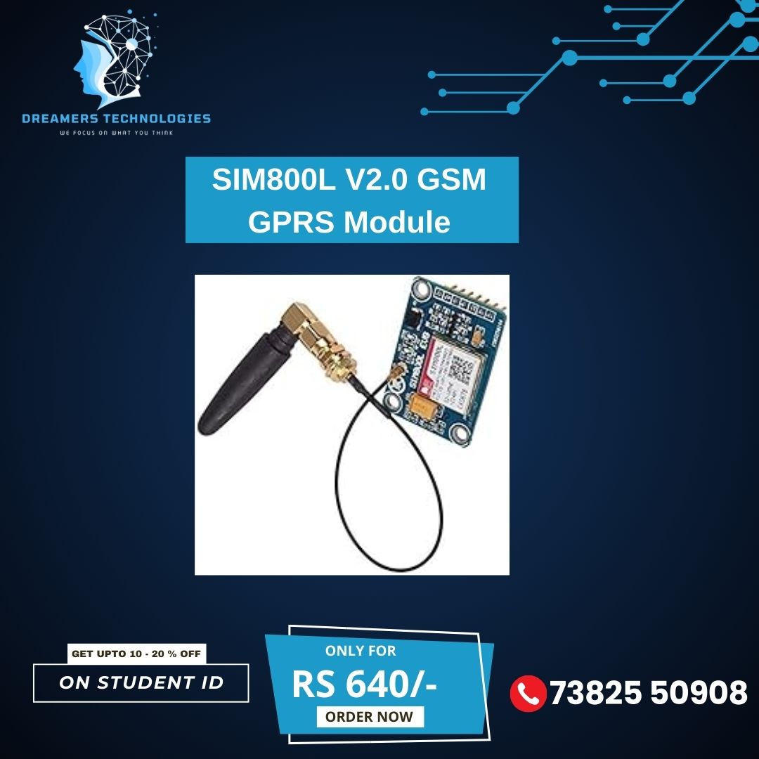 TechByDreamers's tweet image. New Launch: SIM800L GPRS GSM Module, Perfect for IoT and robotics enthusiasts.
Features: Compact, reliable, & ideal for GPRS/GSM applications.
Students enjoy up to 20% OFF! Show your ID now!
Call to order: 73825 50908 | COD Available 🚛
#IoTModule #GSMTechnology #SIM800L