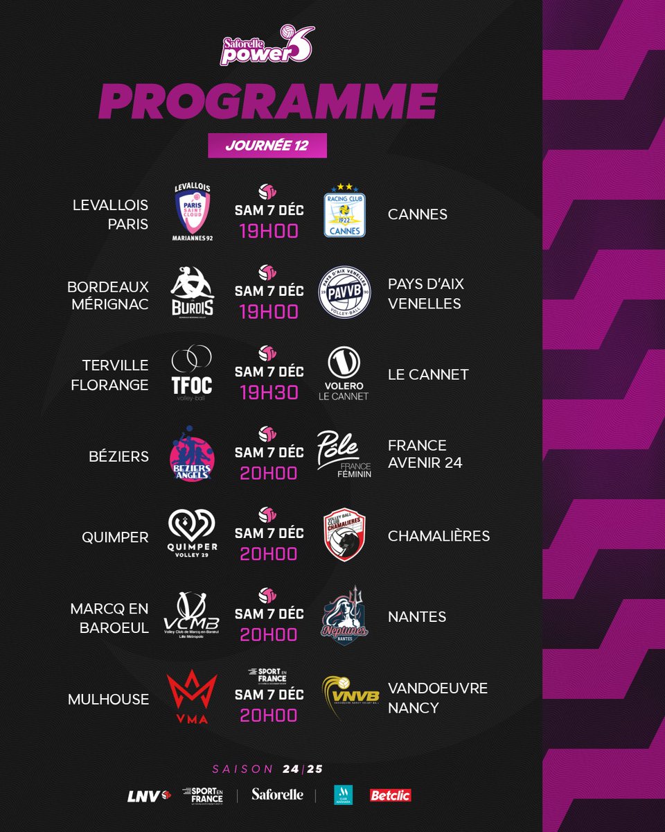 PFFVolley's tweet photo. 📅 JOUR DE MATCH 🏐          

👊Jour de derby pour la 12ème journée de la #SP6 
⚡️@BeziersAngels vs @PFFVolley
🕗 20h00     
🎥 En direct sur #LNVTV   

#championnatdefrance #volleyball #volleyfeminin #sport #jourdematch #Toulouse #matchplay https://t.co/eT5pySUyKR