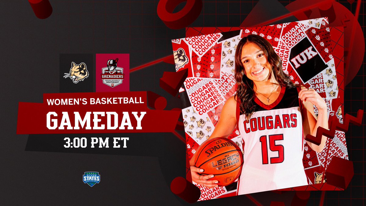 IU Kokomo Women’s Basketball (@iukwbb) on Twitter photo 𝙍𝙞𝙫𝙚𝙧 𝙎𝙩𝙖𝙩𝙚𝙨 𝘾𝙤𝙣𝙛𝙚𝙧𝙚𝙣𝙘𝙚 𝙤𝙥𝙚𝙣𝙚𝙧 𝙞𝙣 𝙉𝙚𝙬 𝘼𝙡𝙗𝙖𝙣𝙮!
🆚 IU Southeast
⌚️ 3:00 PM
📍 New Albany, IN
🏟️ Activities Building
🖥️ bit.ly/3ZsZzlF
📊 bit.ly/3XWWlnV
#RollCougs 𝙍𝙞𝙫𝙚𝙧 𝙎𝙩𝙖𝙩𝙚𝙨 𝘾𝙤𝙣𝙛𝙚𝙧𝙚𝙣𝙘𝙚 𝙤𝙥𝙚𝙣𝙚𝙧 𝙞𝙣 𝙉𝙚𝙬 𝘼𝙡𝙗𝙖𝙣𝙮!
🆚 IU Southeast
⌚️ 3:00 PM
📍 New Albany, IN
🏟️ Activities Building
🖥️ bit.ly/3ZsZzlF
📊 bit.ly/3XWWlnV
#RollCougs