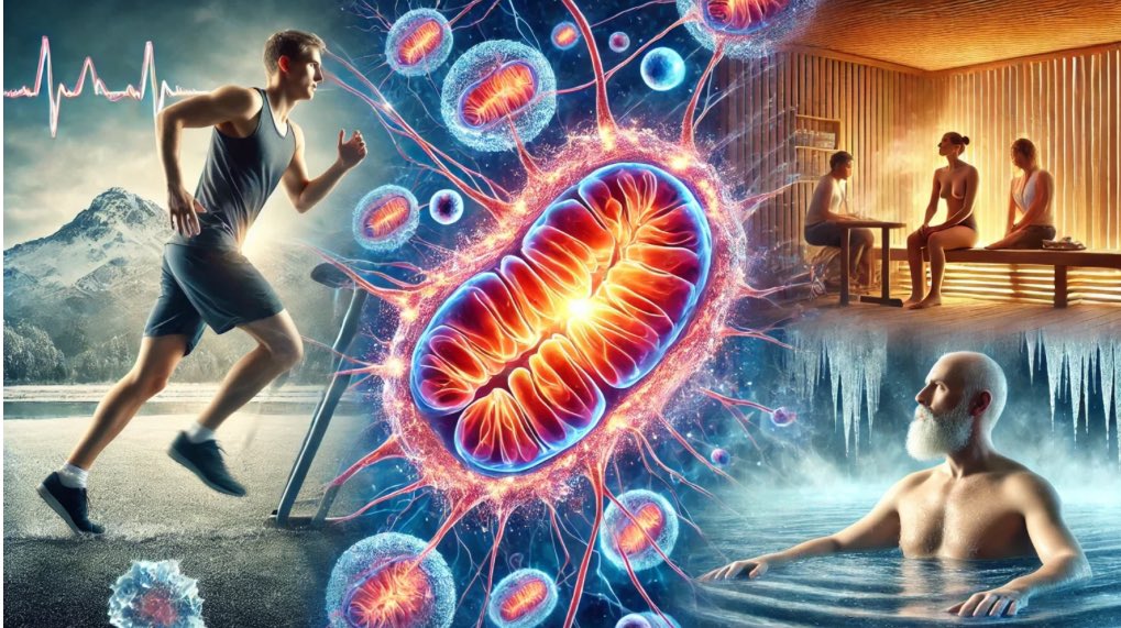 Your mitochondria have their own DNA . By nudging your body out of its comfort zone using exercise, temperature challenges, and fasting you can create more mitochondria and increase the efficiency of the ones you have ( Mitochondrial Biogenesis).
The more mitochondria you have in